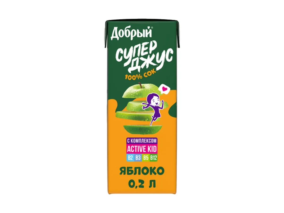 Сок яблочный Active kid