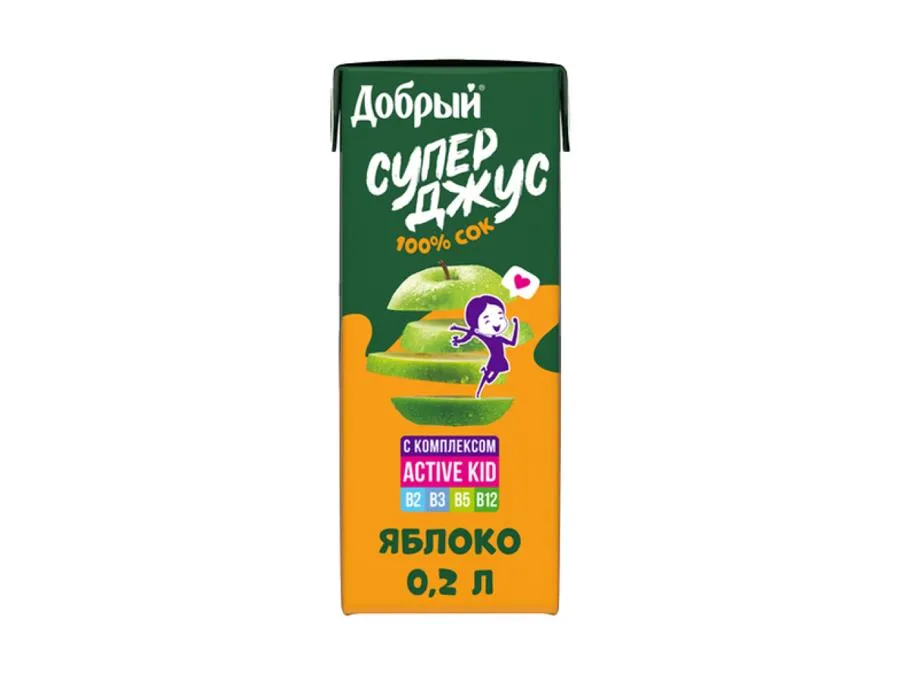 Сок яблочный Active kid