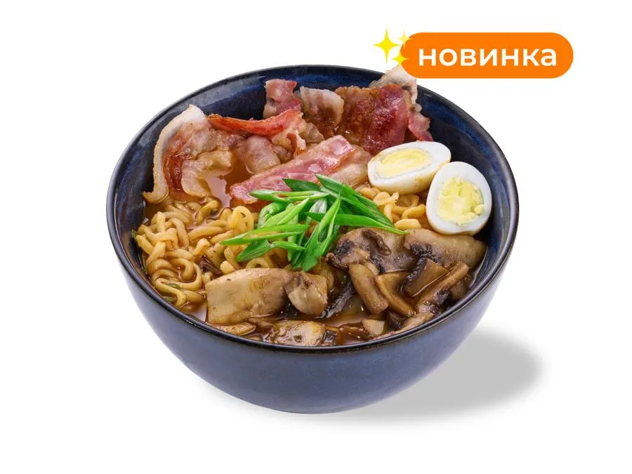 Острый Рамен с беконом