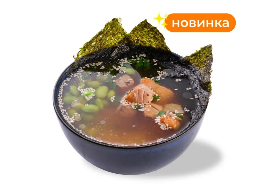 Мисо суп с лососем