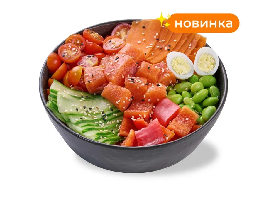 Боул с лососем