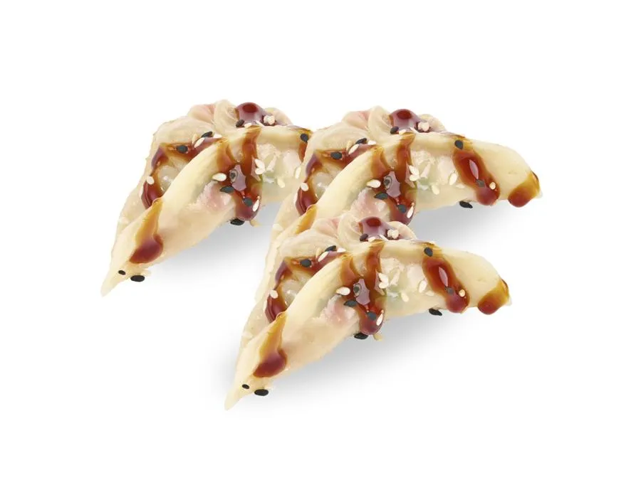 Гёдзе с лососем