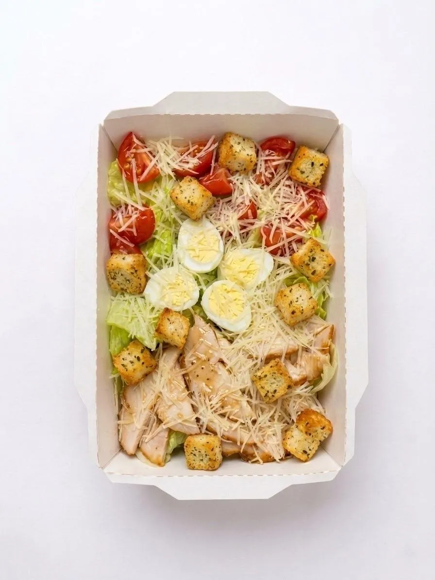 Салат Цезарь с курицей