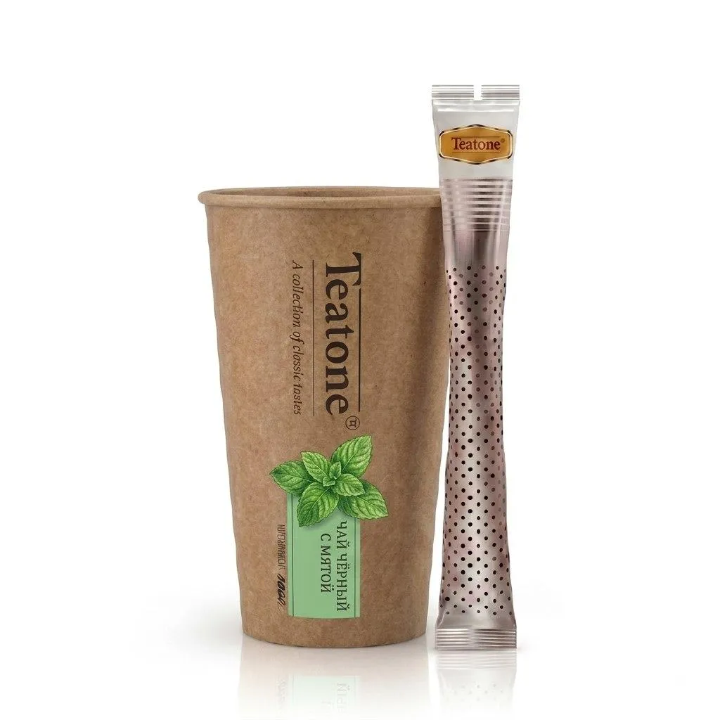 Чай черный Teatone с мятой